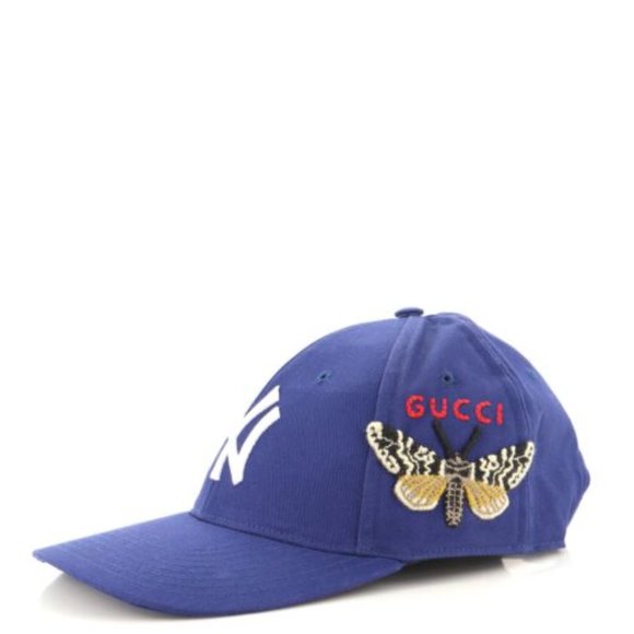 Gucci X NY Yankees Unisex Butterfly Baseball Cap - Picture 2 of 2